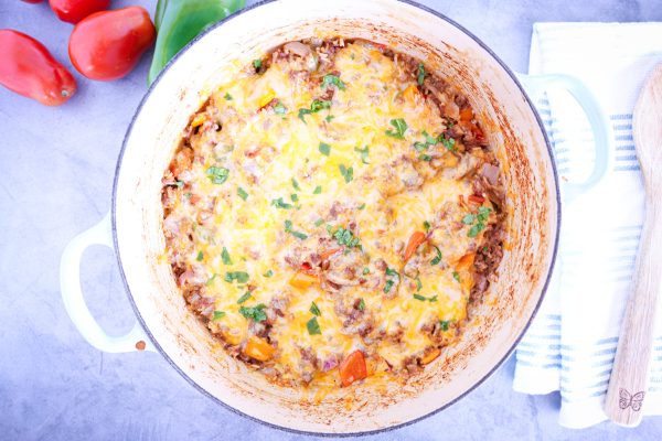 Stuffed bell pepper casserole
