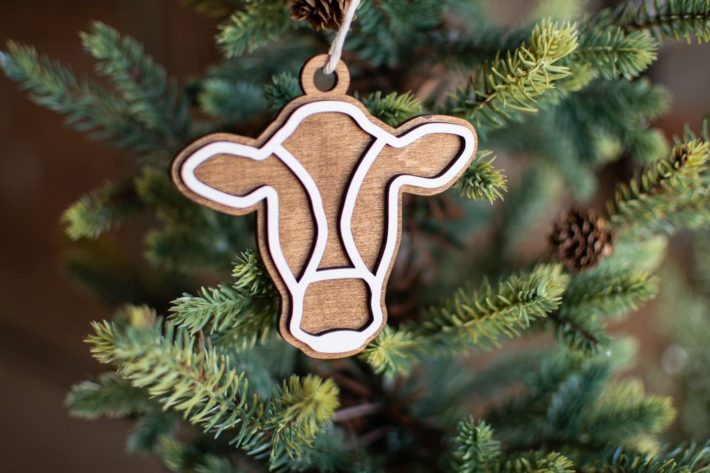 Holiday Western Wood Ornaments