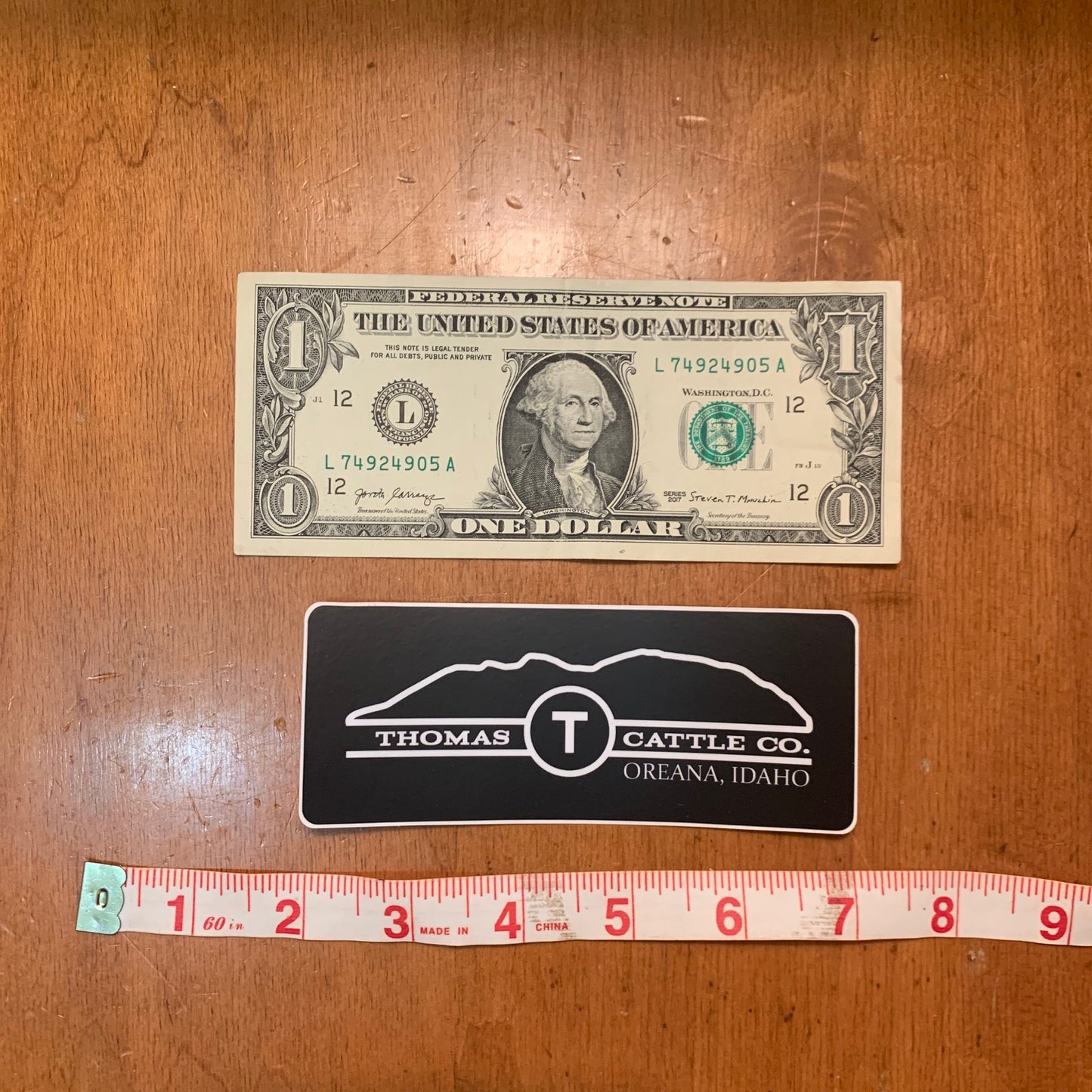 4" Black Rectangle Sticker
