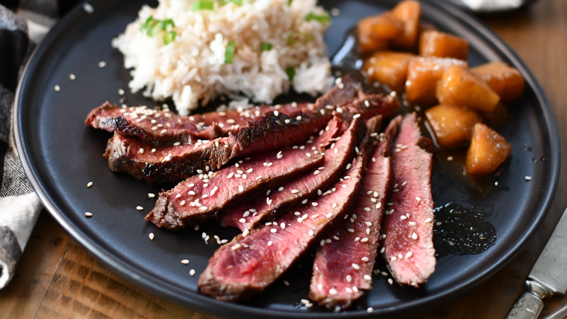 TCC Asian Marinated Flat Iron Steak