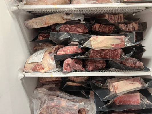Freezer full of beef