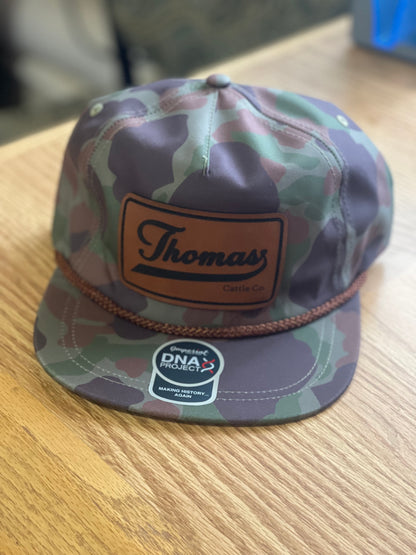 TCC Leather Patch Camo Rope Hat