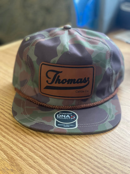 TCC Leather Patch Camo Rope Hat
