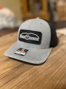 Stitched Rectangle Patch Snap Back Hat - Grey