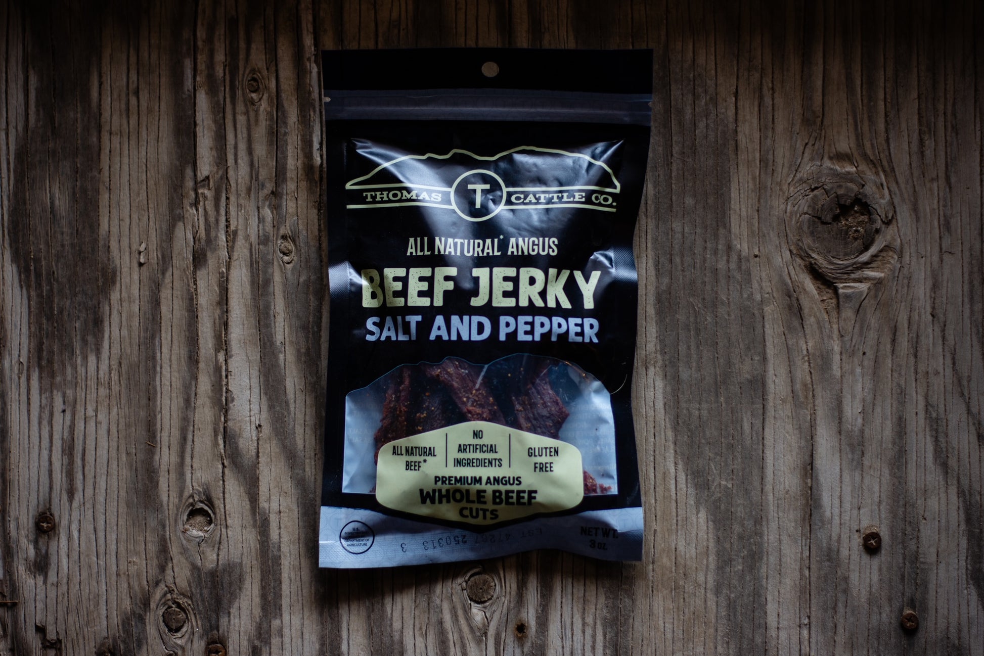 Salt and pepper beef jerky