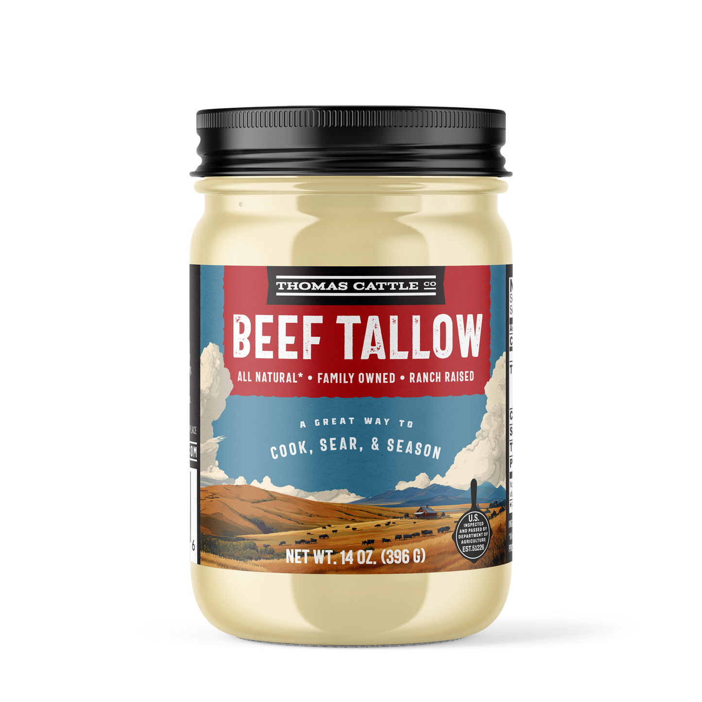 Beef Cooking Tallow - 14 oz Jar
