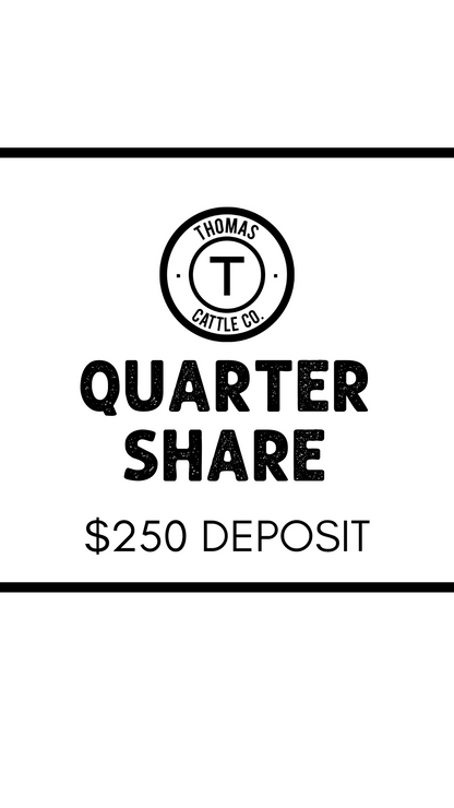 Quarter Beef Share Deposit