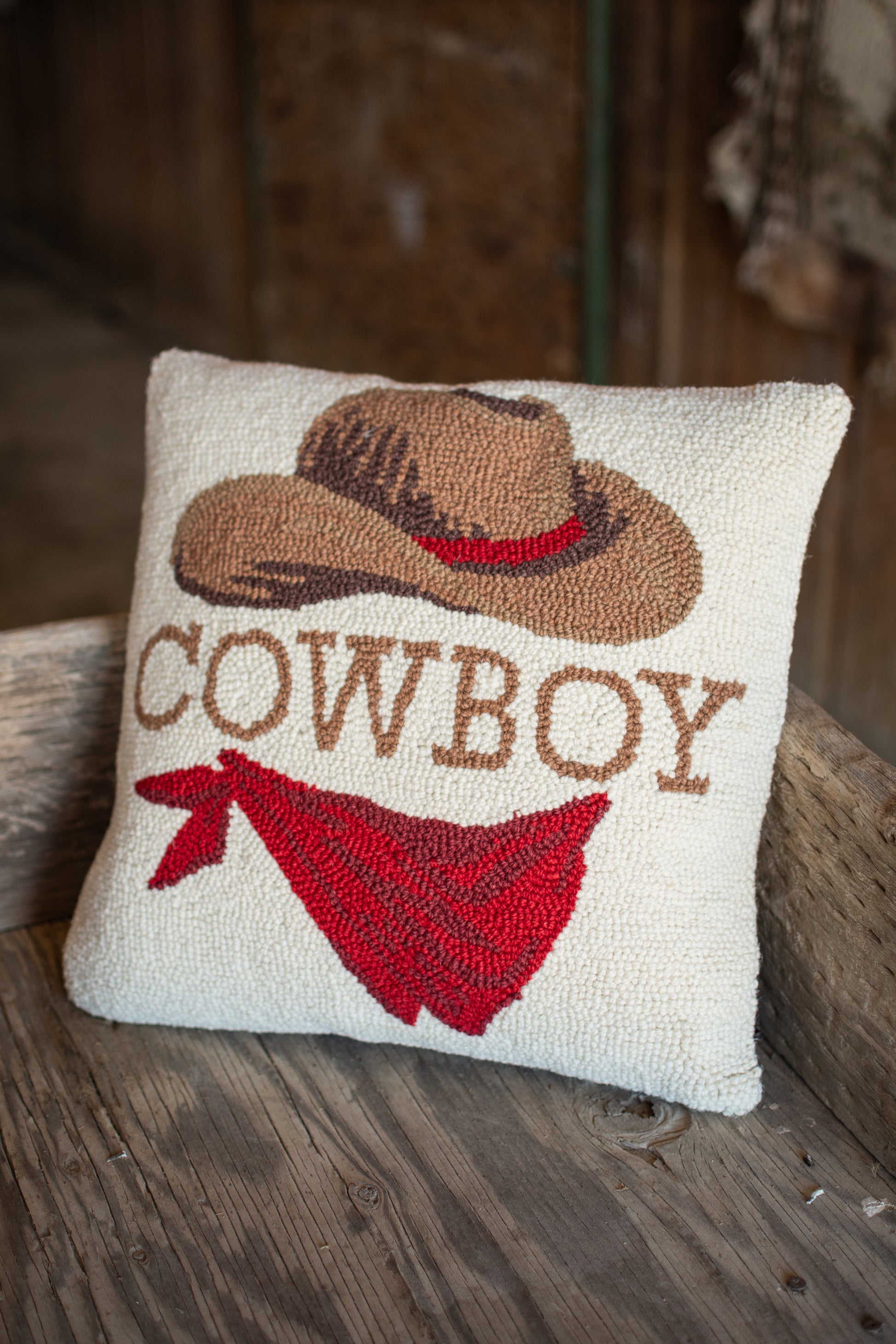 Western Pillows Rustic Throw Pillows Cowboy Throw Pillow: Rustic