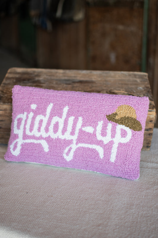 Giddy Up Throw Pillow