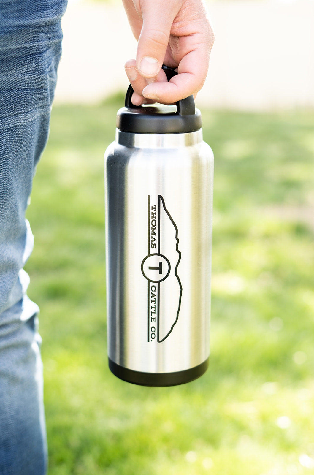 32 oz Silver RTIC Water Bottle – Thomas Cattle Company